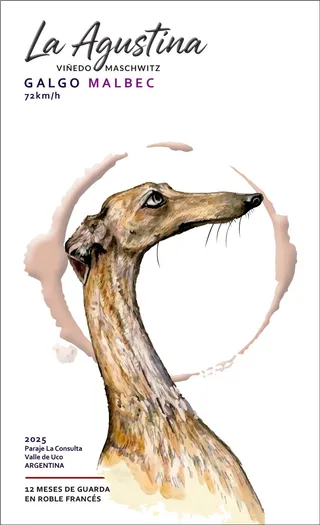 Etiqueta de Galgo Gran Reserva Malbec